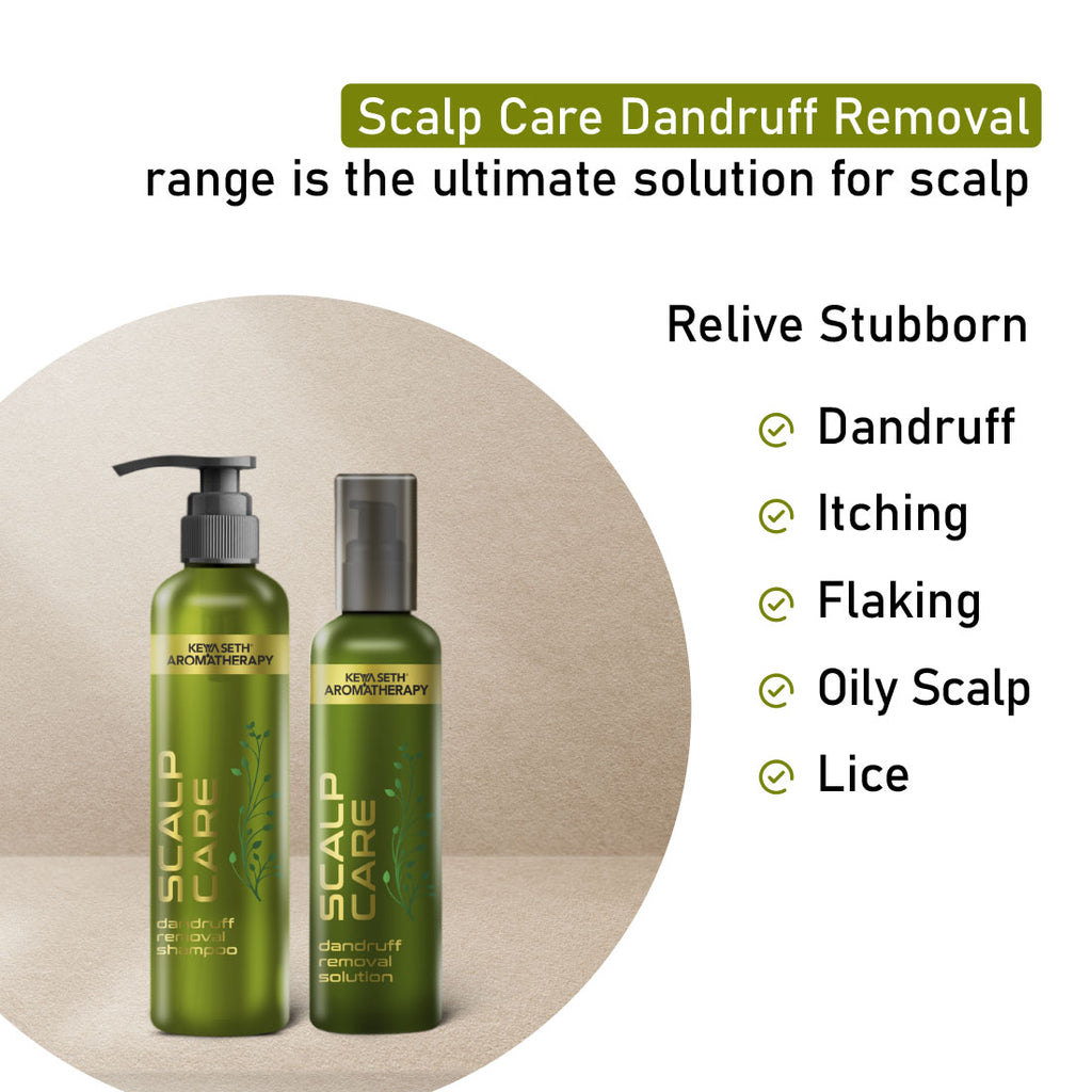 Scalp Care Anti Dandruff Shampoo & Solution Dandruff Removal Treatment Kit