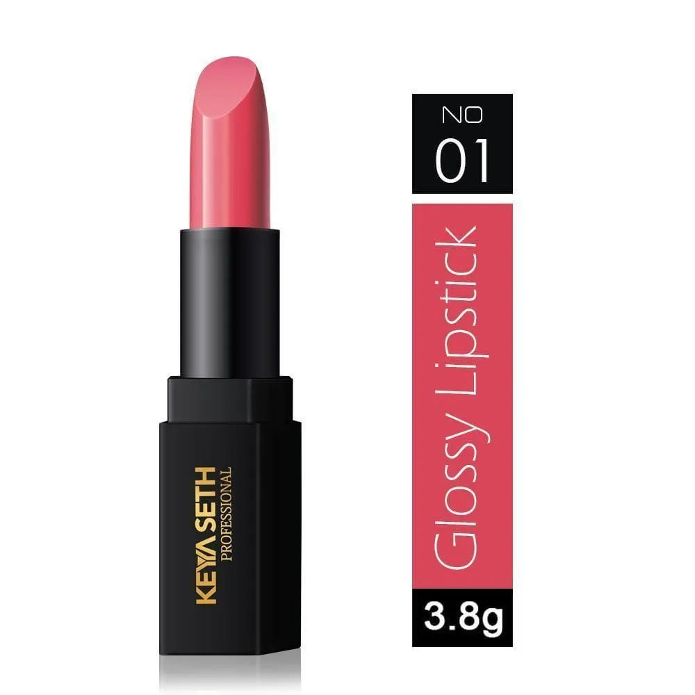 Deep Pink Shade Glossy Lipstick - 01 – Keya Seth Aromatherapy