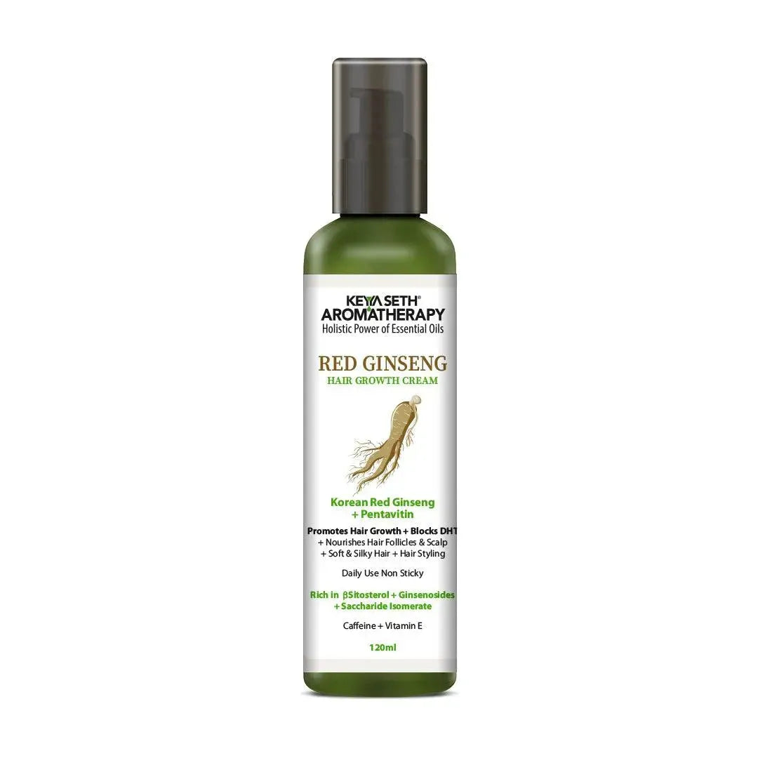 Korean Red Ginseng Hair Cream blocks DHT, with Pentavitin & Caffeine – Keya  Seth Aromatherapy
