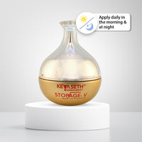 Stopage V – Anti Ageing Treatment- Vitamins B2, B3(Niacinamide), B5, C, E, Hyaluronic Acid, Alpha Arbutin, Anti Ageing Night Cream For Men & Women - Keya Seth Aromatherapy
