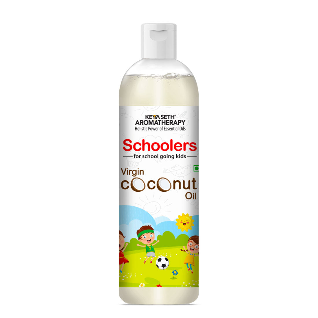 Schoolers Virgin Coconut Kids & Baby Massage Oil – Soft, Non-Sticky, Moisturizing & Soothing for Skin & Hair - Keya Seth Aromatherapy