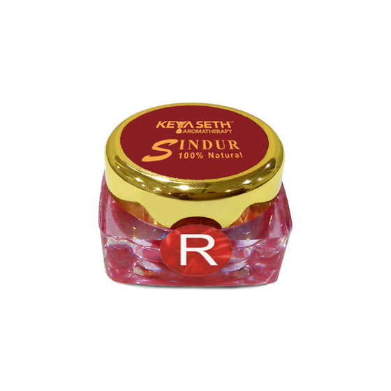 100% Natural Dust Sindoor Red with Herbs Extracts & Organic Pigments Kumkum, No side Effects & No Hair Fall - Keya Seth Aromatherapy