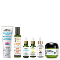Surama’s Night Skin Care Ritual – Hydrating Face Wash, Exfoliating Toner, Hyaluronic Acid & Vitamin C Serums, Black Rice Moisturizer & Pudding Mask for Deep Hydration, Barrier Repair, Brightening & Anti-Ageing