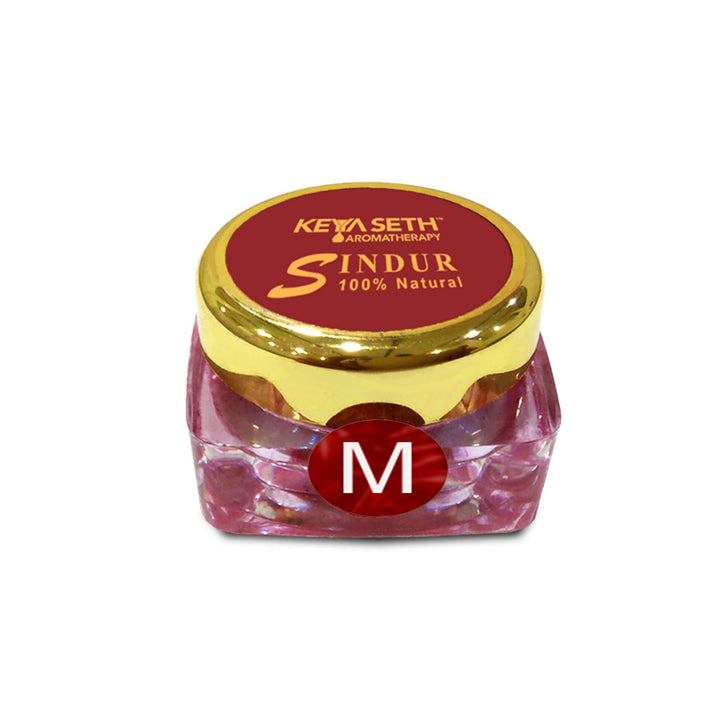 100% Natural Dust Sindoor Maroon with Herbs Extracts & Organic Pigments Kumkum, No side Effects & No Hair Fall - Keya Seth Aromatherapy