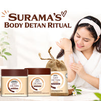 Surama’s Body Detan Ritual with Oxy Detan Soap, Oxy Detan Scrub, & Oxy Detan Pack - Exfoliates, Removes Tan, Brightens & Locks Skin Hydration - Keya Seth Aromatherapy