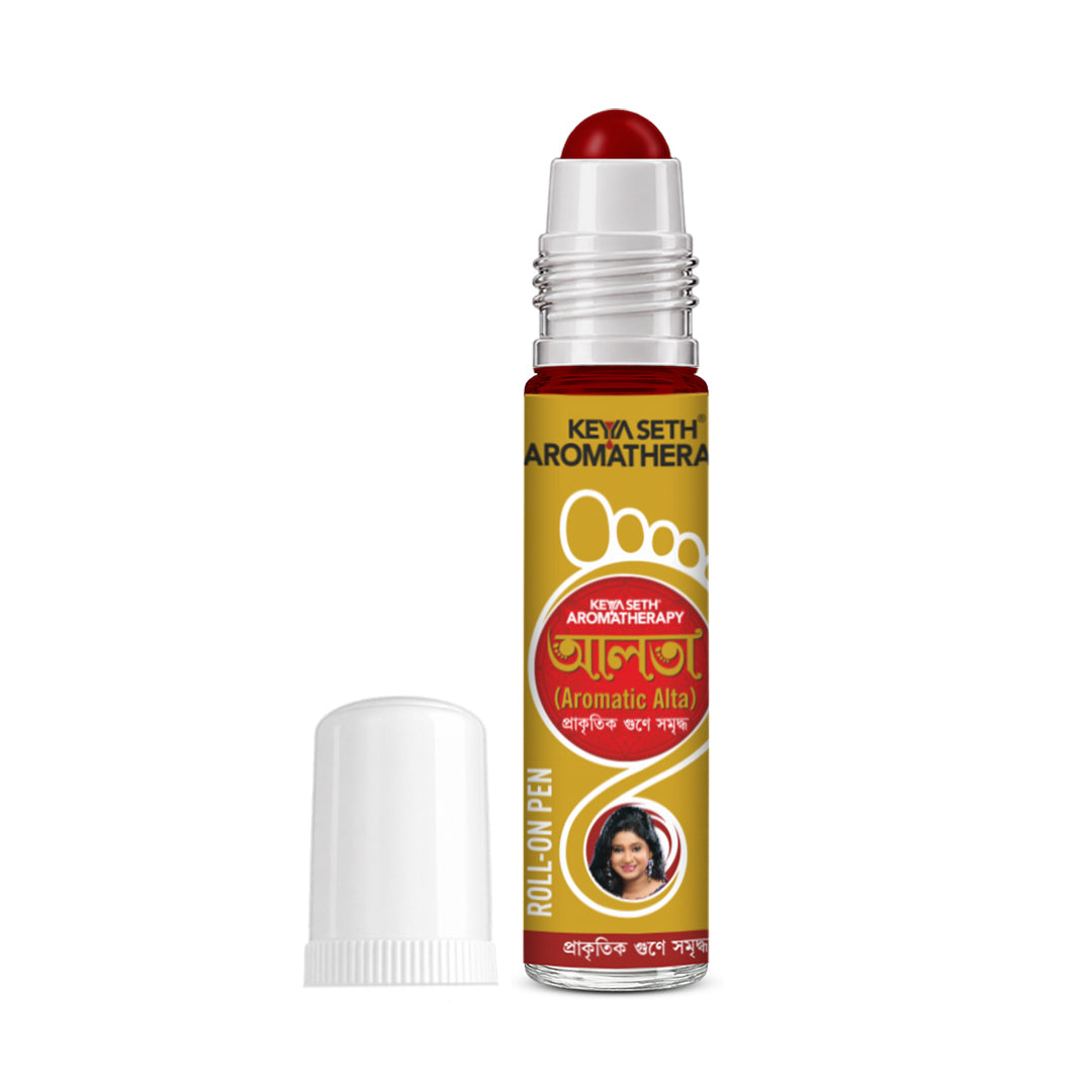 100% Natural - Alta Pen Roller Point Pen Precise Applicator - for Hands and Feet Design, for Dance, Festival & Rituals, Floral Pigments, No Side Effects, Easy to Apply, Quick Washable - Keya Seth Aromatherapy