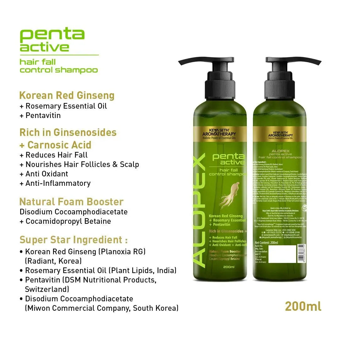 Absolute Hair Growth Serum Treatment Kit–Shampoo & Solution with Biotin, Rosemary & Ginseng - Keya Seth Aromatherapy