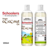 Schoolers Virgin Coconut Kids & Baby Massage Oil – Soft, Non-Sticky, Moisturizing & Soothing for Skin & Hair