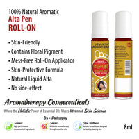 100% Natural - Alta Pen Roll On Applicator - for Hands and Feet, for Dance,Festival & Rituals, Floral Pigments, No Side Effects, Easy to Apply, Quick Washable - Keya Seth Aromatherapy