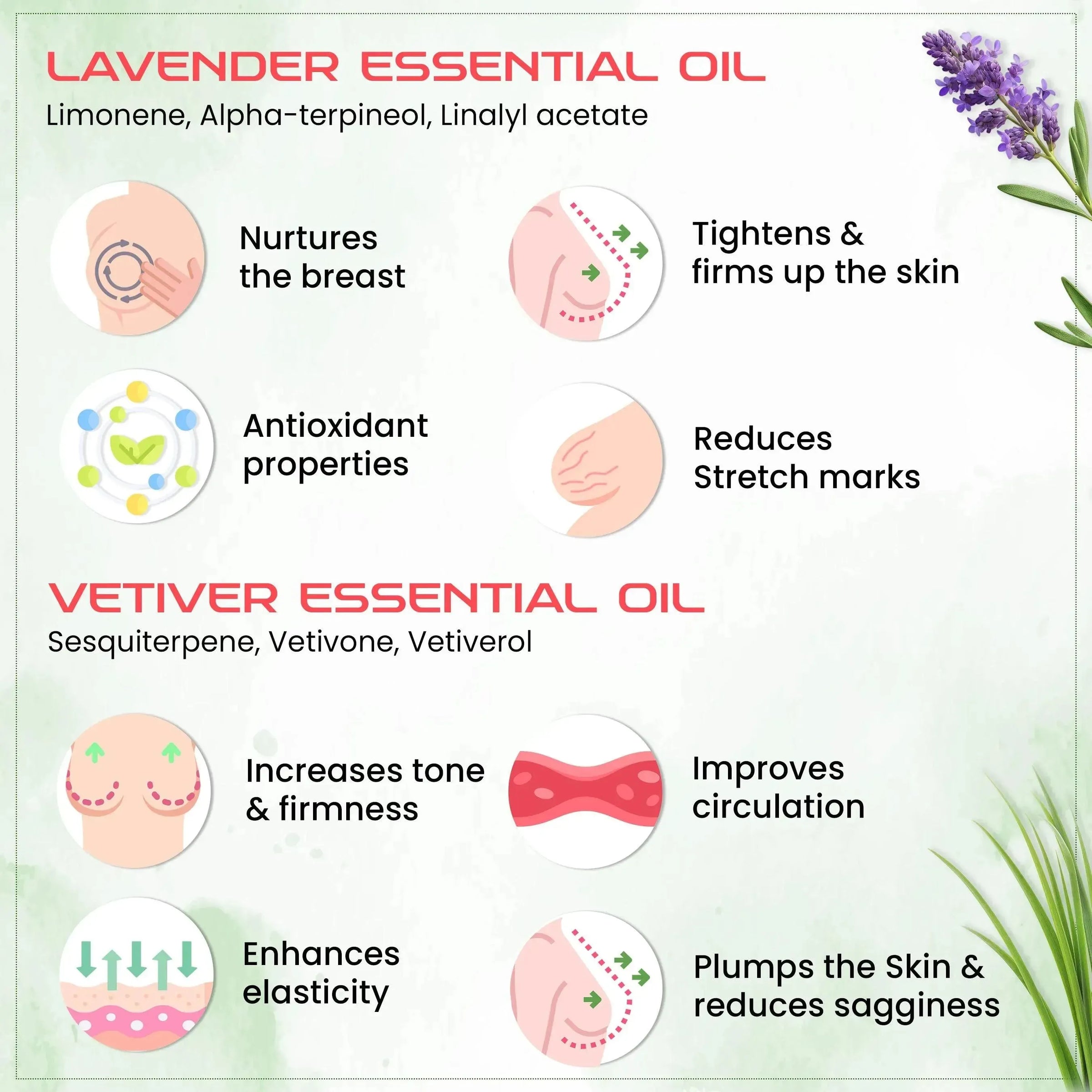 Lady Care Breast Massage Oil Enhancing, Toning Firming with