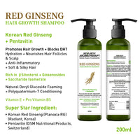 Surama’s Hair Care Ritual- Korean Red Ginseng Serum, Alopex Penta Active 10 Serum, Red Ginseng Shampoo, & Red Ginseng Mask for Scalp Health & Hydration, Stop Hair Fall & Promote New Hair Growth