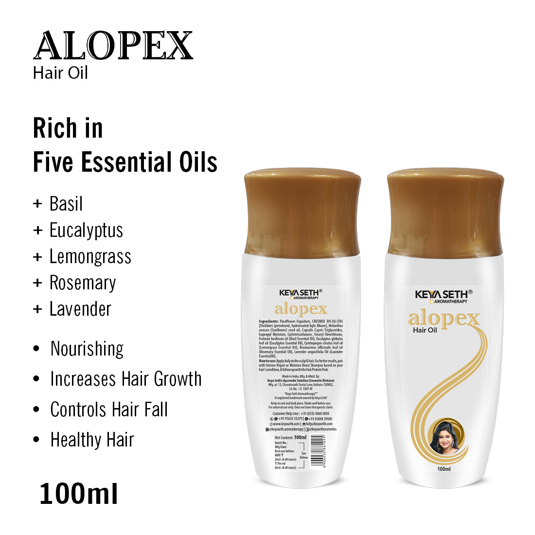 Alopex Hair Oil for Complete Hair Nourishment – Keya Seth Aromatherapy