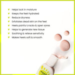 Heel Healing Lotion, for Softens Hydrates Dry Feet, Moisturizes & Repairs Cracked Heel Enriched with Tea Tree Oil & Glycerin, Foot Care, Keya Seth Aromatherapy