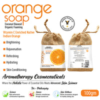 Orange Organic Foaming Soap- Brightening, Rejuvenating, Hydrating with Orange Oil