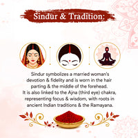 100% Natural Dust Sindoor Maroon with Herbs Extracts & Floral Pigments Kumkum, No side Effects & No Hair Fall - Keya Seth Aromatherapy