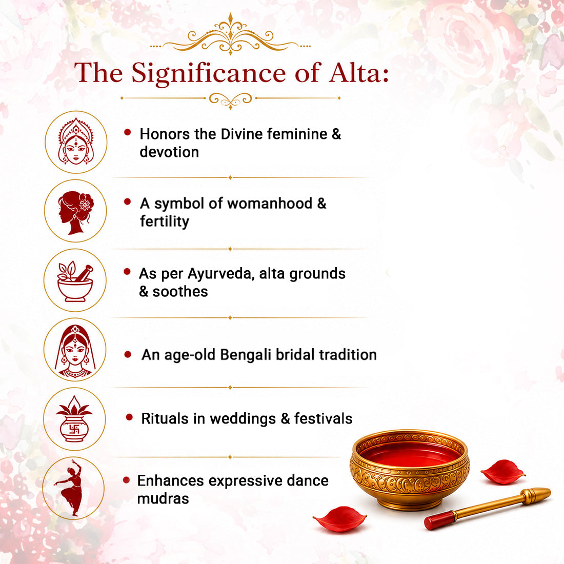 100% Natural Red Alta Feet Colour Enriched with Floral Pigments, No Side- Effects - Keya Seth Aromatherapy