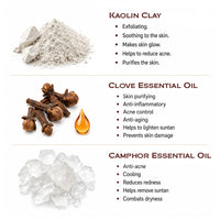 Oxy-De-Tan Clay Foaming Body Wash - Removes Tan & Dead Skin, Glowing & Lightens Skin with Essential Oils - Keya Seth Aromatherapy