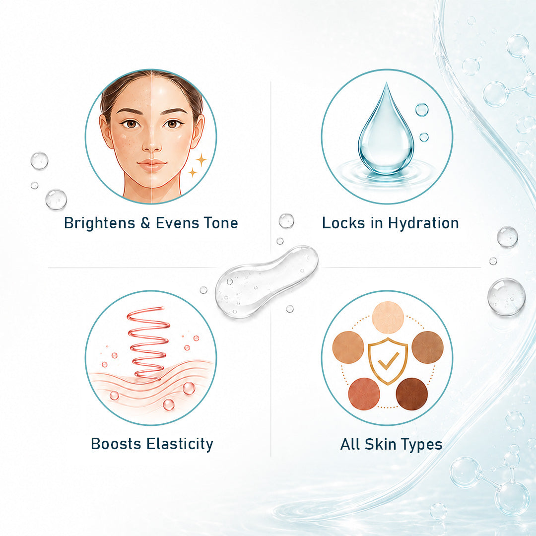 Korean Glass Skin Toner Essence - 1% Black Rice, 3% Niacinamide, Peptide, Hydration, Barrier Repair, Smooth, Brighter Skin - Keya Seth Aromatherapy