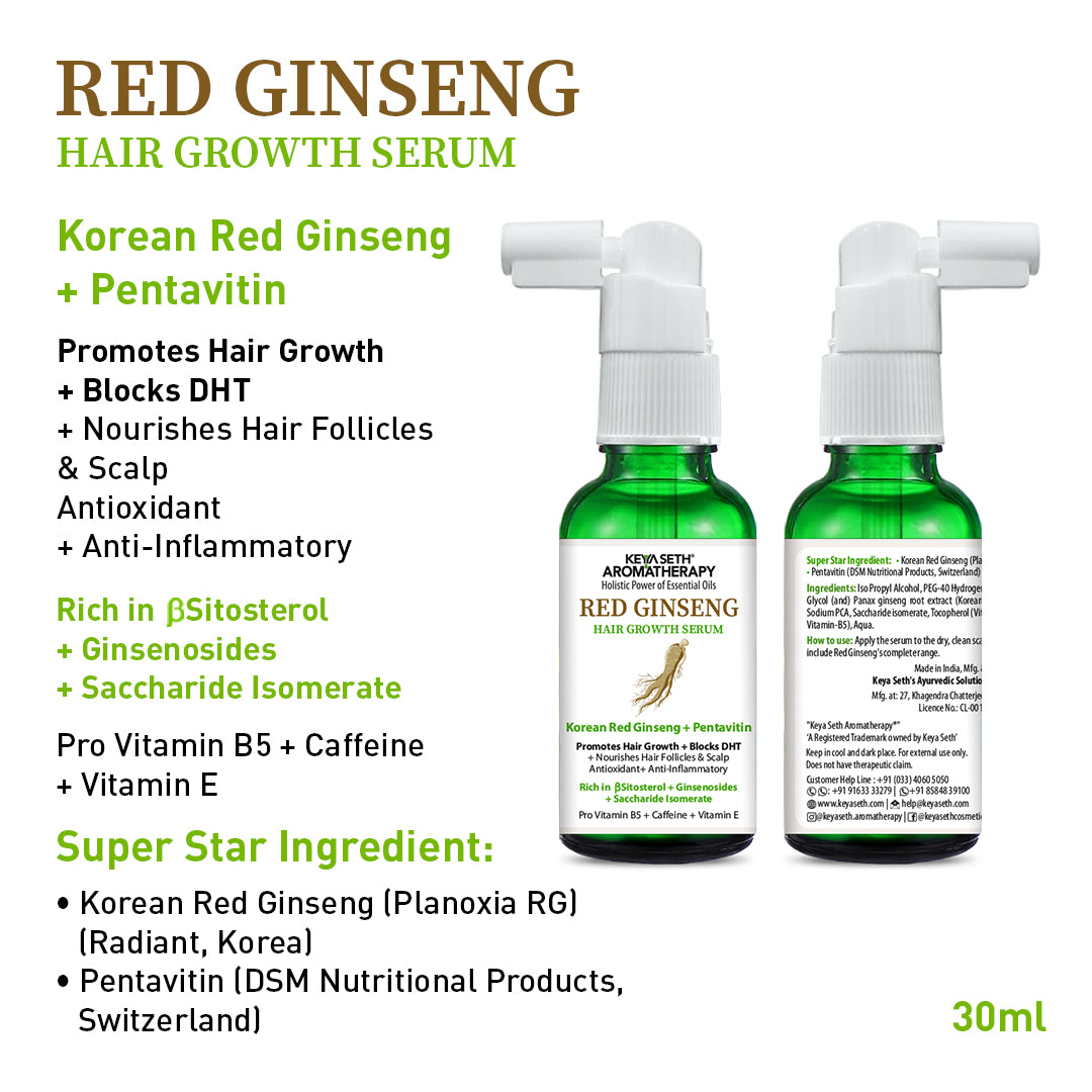 Surama’s Hair Care Ritual- Korean Red Ginseng Serum, Alopex Penta Active 10 Serum, Red Ginseng Shampoo, & Red Ginseng Mask for Scalp Health & Hydration, Stop Hair Fall & Promote New Hair Growth