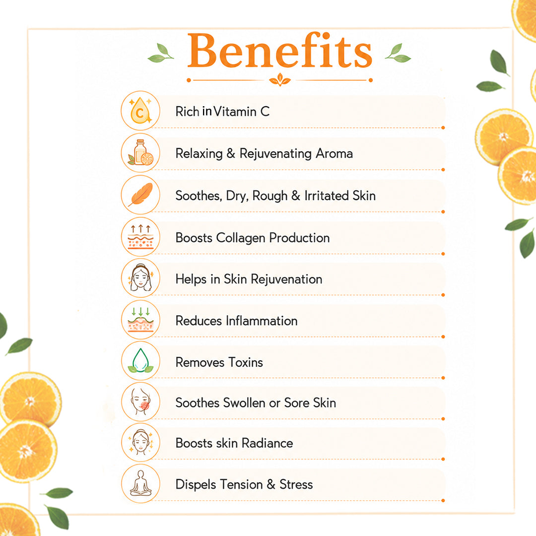 Orange Organic Foaming Soap- Brightening, Rejuvenating, Hydrating with Orange Oil