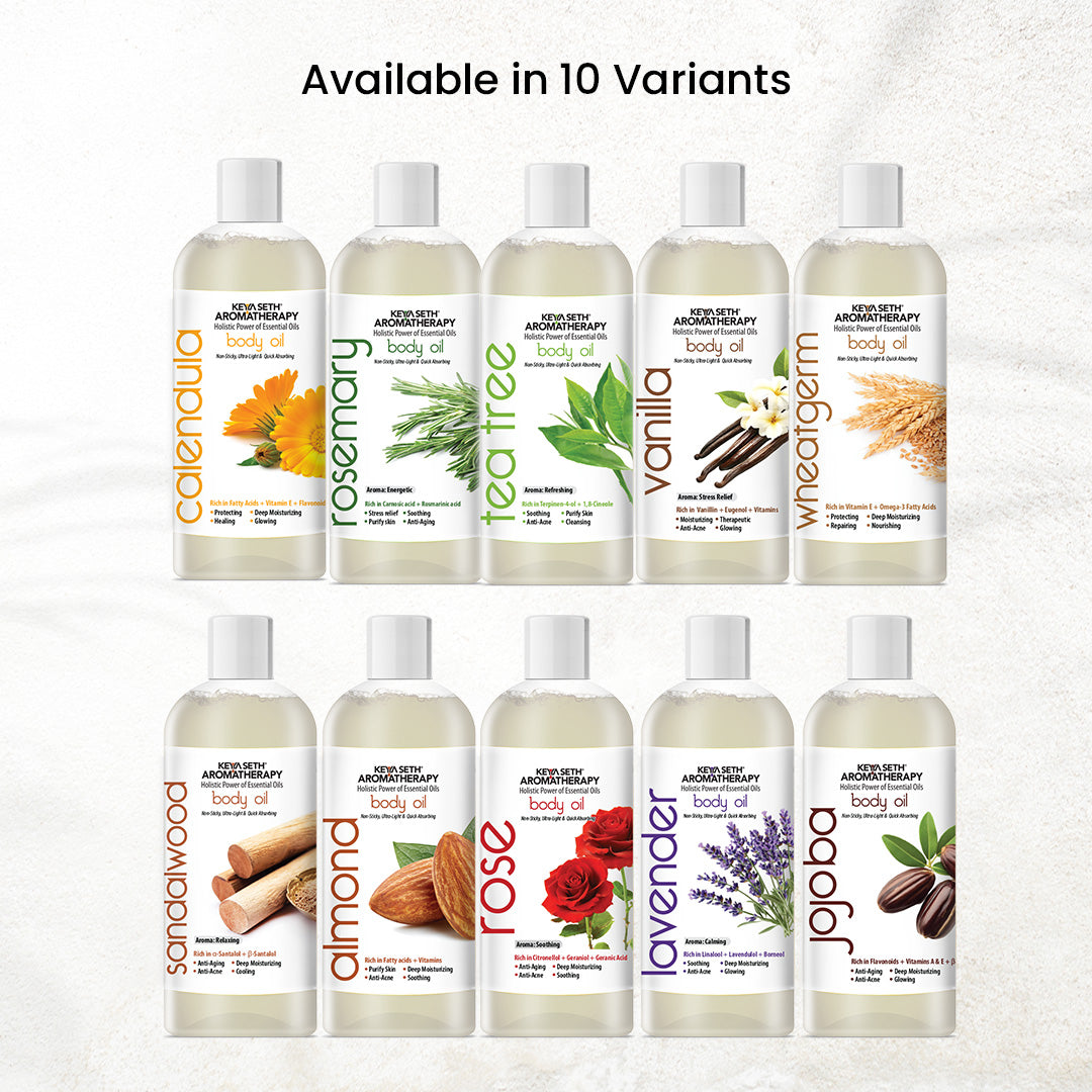 Vanilla Body Oil - Moisturizing, Nourishing, Anti-Acne For Glowing Skin; Non Sticky, Quick-Absorbing