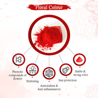 100% Natural Dust Sindoor Red with Herbs Extracts & Floral Pigments Kumkum, No side Effects & No Hair Fall - Keya Seth Aromatherapy