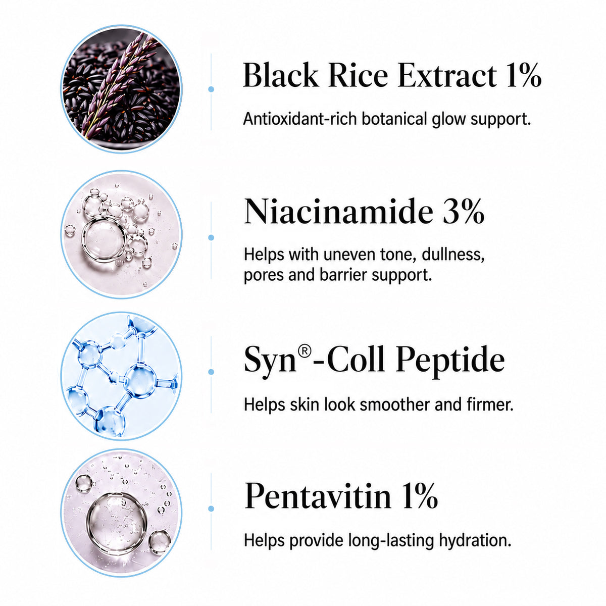 Korean Glass Skin Toner Essence - 1% Black Rice, 3% Niacinamide, Peptide, Hydration, Barrier Repair, Smooth, Brighter Skin - Keya Seth Aromatherapy
