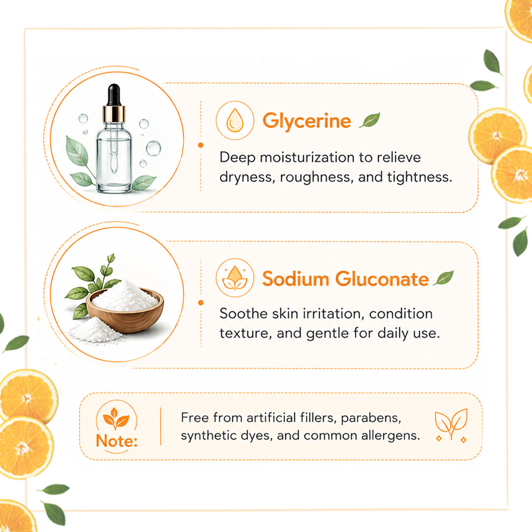 Orange Organic Foaming Soap- Brightening, Rejuvenating, Hydrating with Orange Oil