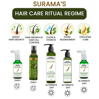 Surama’s Hair Care Ritual- Korean Red Ginseng Serum, Alopex Penta Active 10 Serum, Red Ginseng Shampoo, & Red Ginseng Mask for Scalp Health & Hydration, Stop Hair Fall & Promote New Hair Growth