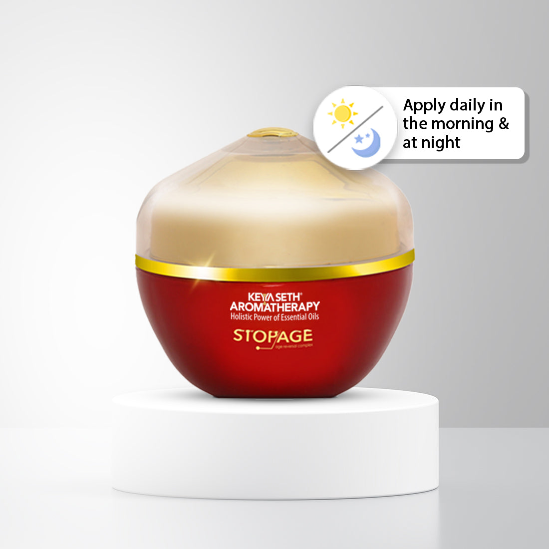 Stopage-Age Reversal Treatment - Reduces Signs of Aging & Control Wrinkles, Rejuvenating, Night Cream for Glowing & Youthful Skin with Goodness of Essential Oil - Keya Seth Aromatherapy
