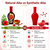 100% Natural Red Alta Feet Colour Enriched with Floral Pigments, No Side- Effects - Keya Seth Aromatherapy