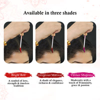 Aromatic 100% Natural Liquid Sindoor (Magenta) - Long lasting & Waterproof with Floral Pigment - Keya Seth Aromatherapy