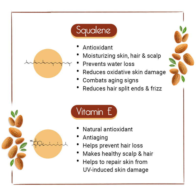 Sweet Almond Oil for Face, Body & Hair – Moisturizing, Anti-Aging, Hair Growth & Scalp Nourishment with Vitamin E & Fatty Acids - Keya Seth Aromatherapy