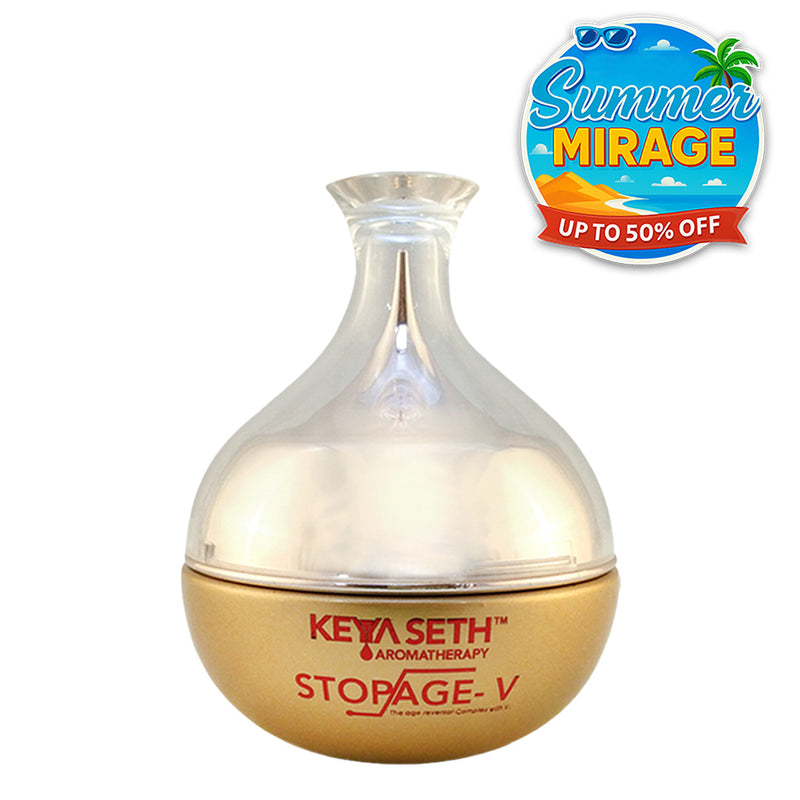 Stopage V – Anti Ageing Treatment- Vitamins B2, B3(Niacinamide), B5, C, E, Hyaluronic Acid, Alpha Arbutin, Anti Ageing Night Cream For Men & Women - Keya Seth Aromatherapy