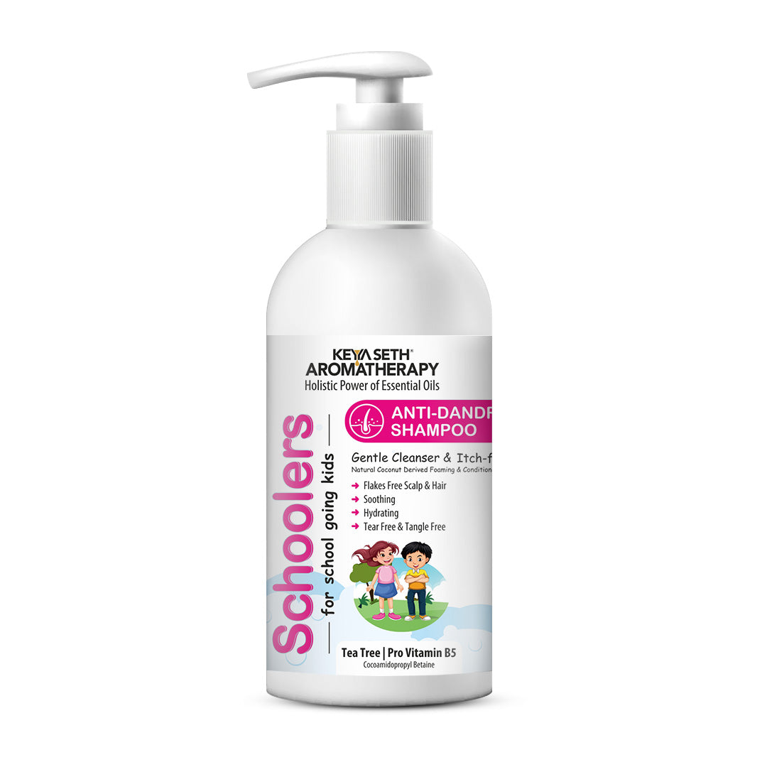 Schoolers Baby & Kids Anti-Dandruff Shampoo - Itch & Flake-Free Scalp, Soothing, Hydrating - Keya Seth Aromatherapy
