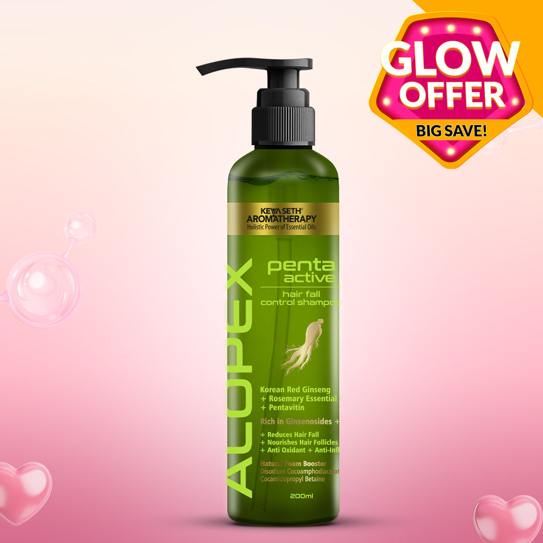 Alopex Penta Active Hair Fall Control Shampoo with Biotin & Pro-Vitamin B5- Promotes New Hair Growth & Reduces Hair Loss, For Men & Women - Keya Seth Aromatherapy