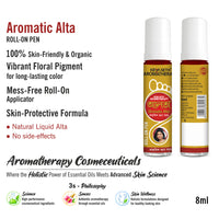 100% Natural Aromatic Alta Roll-On Pen for Hands & Feet - Floral Pigments, No Side Effects - Keya Seth Aromatherapy