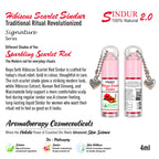 Limited Edition - Hibiscus Scarlet Red Sindur – Helps Reduce Hair Fall & Scalp Irritation, Korean Red Ginsgeng, Organic Floral Colour & Herbs , Long-Lasting & Water-Resistant - Keya Seth Aromatherapy