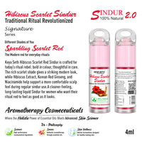 100% Natural Hibiscus Scarlet Sindur (Red) – Helps Reduce Hair Fall & Scalp Irritation, Long-Lasting & Water-Resistant - Keya Seth Aromatherapy
