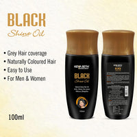 Complete Hair Colour Combo - Black Shine Oil, Black Shine Pack & Colour Retaining Shampoo; Long-lasting vibrant hair colour, Nourishes & Protects