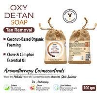 Oxy De-Tan Organic Foaming Soap – Removes Tan & Promotes Glowing Skin with Clove & Camphor Essential Oils - Keya Seth Aromatherapy