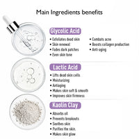 Glycolic Brightening AHA Exfoliating Peel Clay Mask - Glowing, De-Tan, Brightening & Moisturizing - Keya Seth Aromatherapy