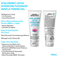 Daily Skincare Routine for Dry & Combination Skin – Hyaluronic Lotus Face Wash, 1.5% Hydrating Serum, Gel Moisturizer with 2% Pentavitin & SPF 50 PA+++ Sunscreen for Intense Hydration and Skin Barrier Repair
