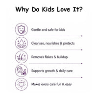 Schoolers Baby & Kids Anti-Dandruff Shampoo - Itch & Flake-Free Scalp, Soothing, Hydrating - Keya Seth Aromatherapy