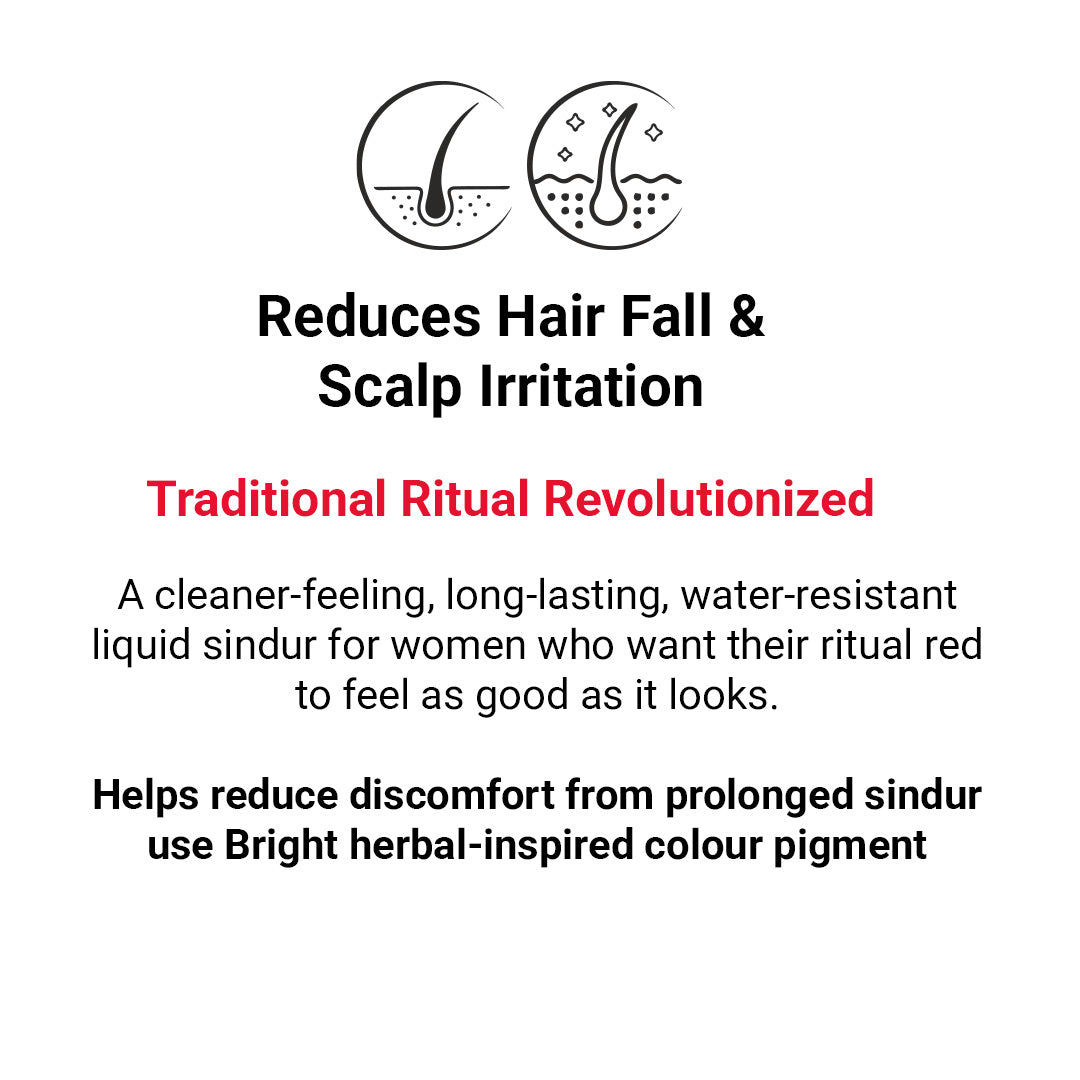 Limited Edition - Hibiscus Scarlet Red Sindur – Helps Reduce Hair Fall & Scalp Irritation, Korean Red Ginsgeng, Organic Floral Colour & Herbs , Long-Lasting & Water-Resistant - Keya Seth Aromatherapy