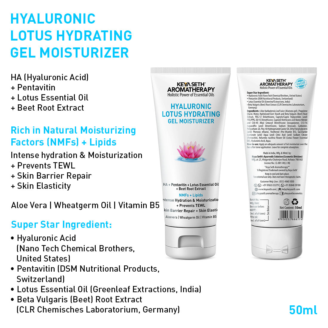 Daily Skincare Routine for Oily & Acne-Prone Skin - 2% Salicylic Acid Tea Tree Facewash & Serum with BHA, Vitamin E & B5 + 2% Pentavitin Moisturizer + 1% Hyaluronic Acid Sunscreen SPF 30