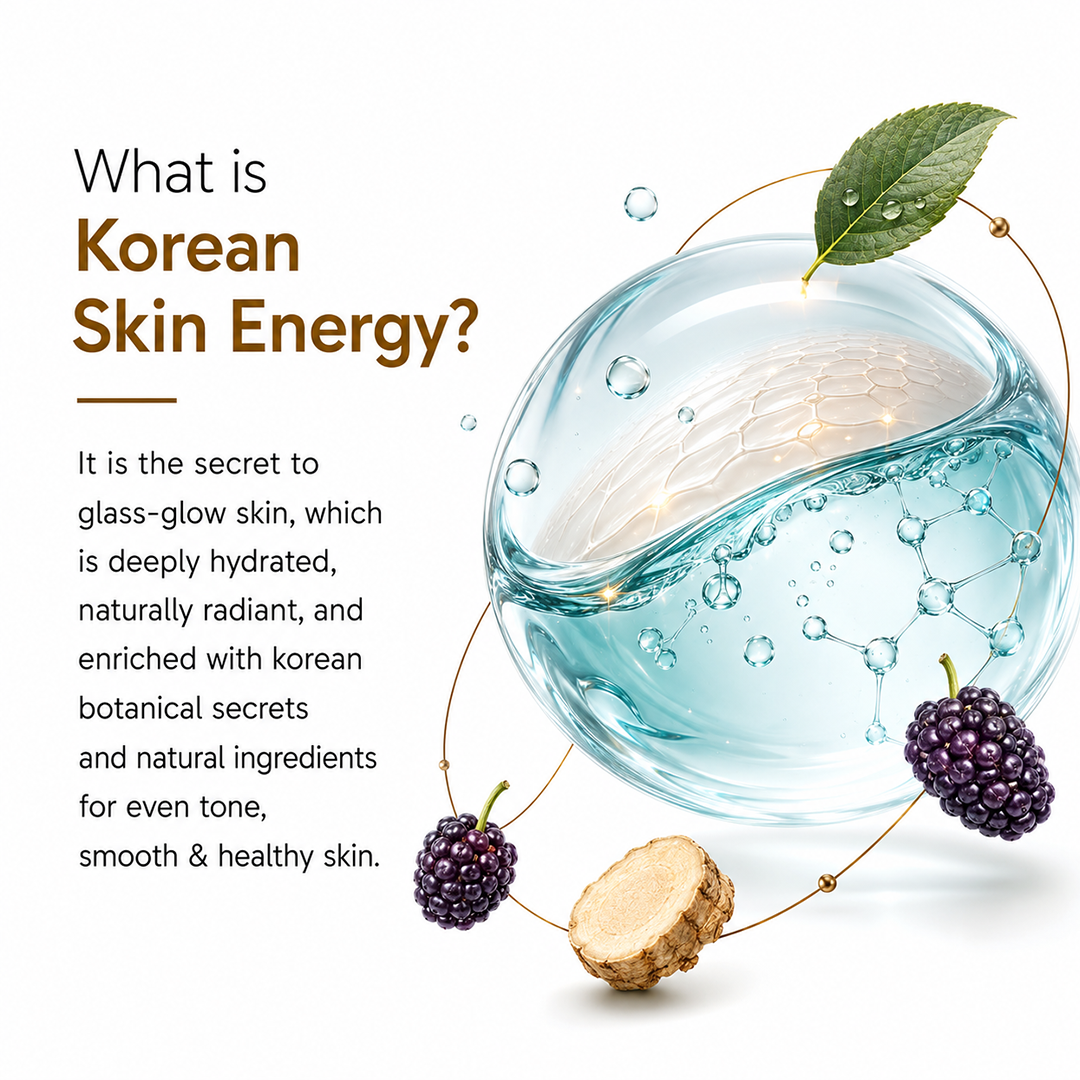 Korean Skin Energy Reviving Serum - 2% Korean Red Ginseng & 2% Mulberry Root Extract, Energizes Dull Skin, Brightens Uneven Tone & Restores Skin Vitality - Keya Seth Aromatherapy
