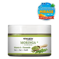 Moringa Powder with Vitamin A & Flavonoids for Hydration, Soothing, Anti-Wrinkle, Dryness Relief, Weight Loss Support, Boost Energy & Collagen - Keya Seth Aromatherapy