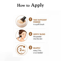 100% Sandalwood Mineral Tinted Sunscreen Loose Powder SPF 50 PA+++ - Makeup Finish, No White Cast with Zinc Oxide & Parsol TX - Keya Seth Aromatherapy