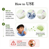 Schoolers Neutral Baby & Kids Stomach Pain Control Roll-On - Tummy Relief, Gas, Nausea & Indigestion - Keya Seth Aromatherapy